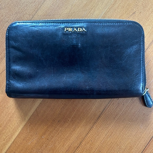 Prada Leather Zip Wallet - Picture 9 of 10